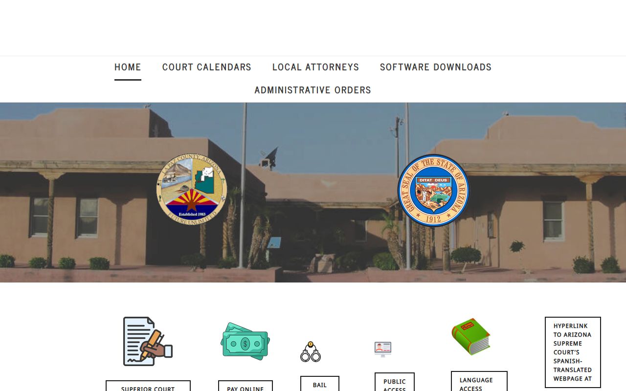 La Paz County Superior Court Clerk website